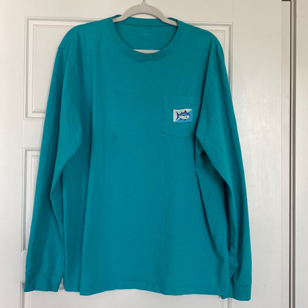 Turquoise Long-sleeve Southern Tide T-Shirt